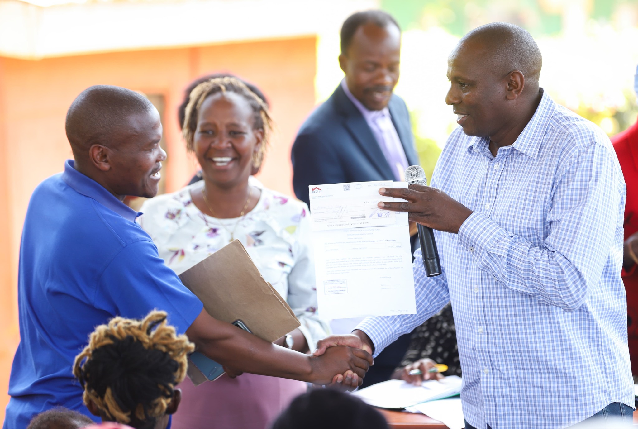 Issuance of Bursary Cheques to Forms Two, Three and Four Students